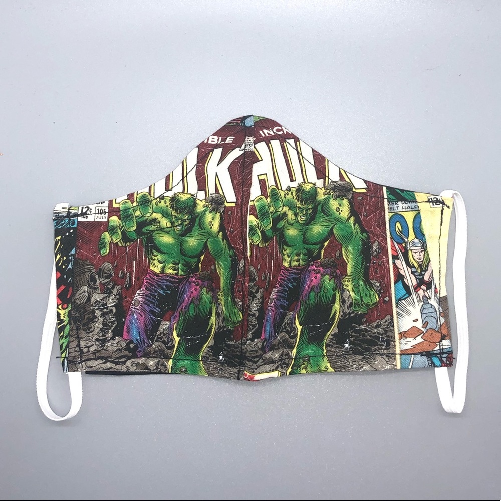 Marvel comics hulk fabric face mask